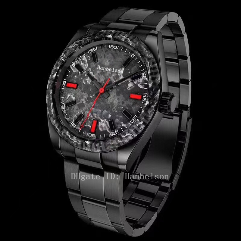 Wholesale Mens watches 2813 Automatic Mechanical Sapphire surface Carbon fiber bezel 36mm Wristwatches All black Montre de luxe hanbelson, Red
Wholesale Mens watches 2813 Automatic Mechanical Sapphire surface Carbon fiber bezel 36mm Wristwatches All black Montre de luxe hanbelson, Red