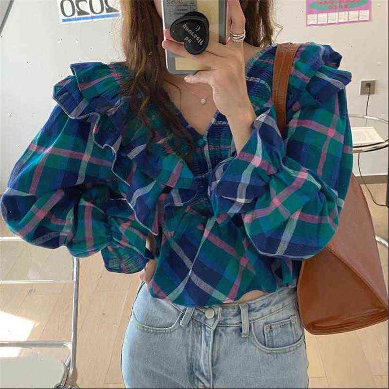 arrival retro early autumn gental women blouses v neck fashion long sleeves ruffles stylish elegance shirts, White
arrival retro early autumn gental women blouses v neck fashion long sleeves ruffles stylish elegance shirts, White
