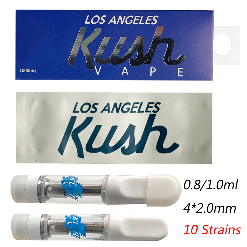 LA Kush Vape Cartridges Packaging 0.8ml 1.0ml Atomizers Cartridge Los Angeles Kushs Carts Thick Oil Glass Tank 510 Thread
LA Kush Vape Cartridges Packaging 0.8ml 1.0ml Atomizers Cartridge Los Angeles Kushs Carts Thick Oil Glass Tank 510 Thread