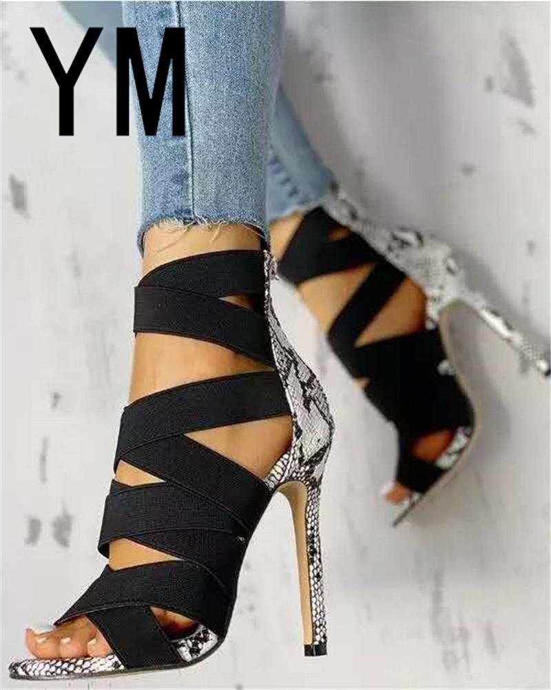 Dress Shoes Sandalias Mujer Women's Ladies Pumps Fashion Bandage Patchwork Mixed Colors Snake High Heels Sandals Casual Size 36~43, Beige
Dress Shoes Sandalias Mujer Women's Ladies Pumps Fashion Bandage Patchwork Mixed Colors Snake High Heels Sandals Casual Size 36~43, Beige
