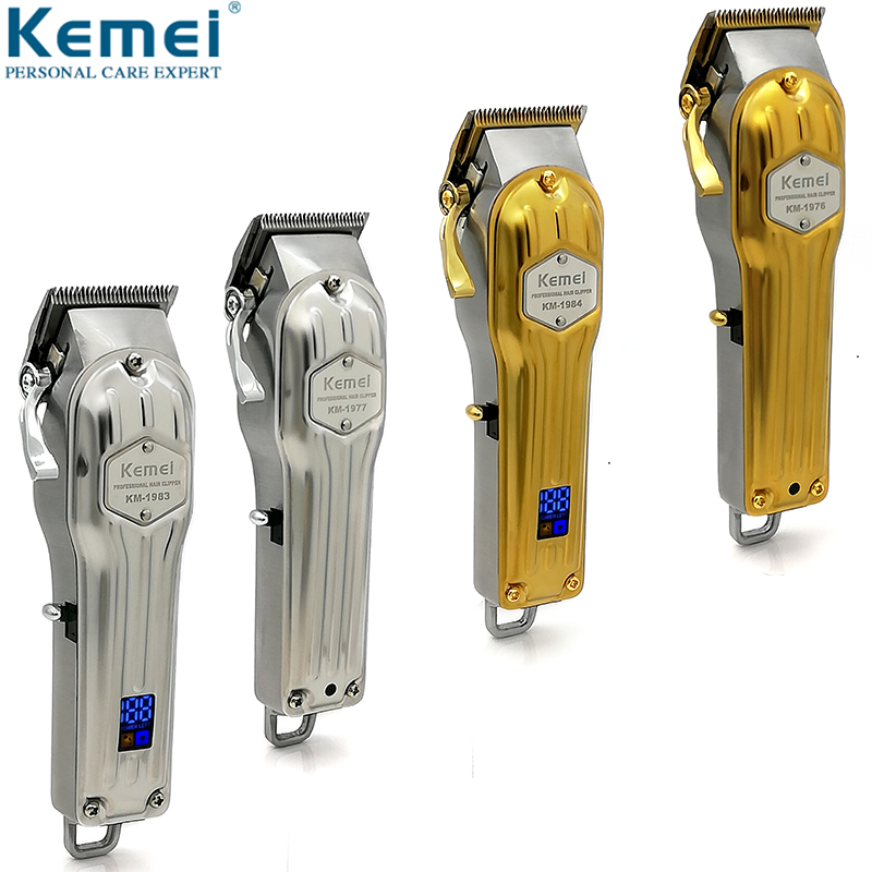 Kemei Professional All Metal Hair Clipper Men Electric Hair Trimmer Fade Hair Cutter Haircut Machine Barber shop KM-1976 KM-1977
Kemei Professional All Metal Hair Clipper Men Electric Hair Trimmer Fade Hair Cutter Haircut Machine Barber shop KM-1976 KM-1977