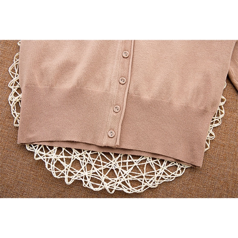 ARDLTME Knitting Cardigan Women Coat Solid 27 Color Spring and Autumn Fashion VNeck Long Sleeve Croche Knit Sweater Coat Tops T200319