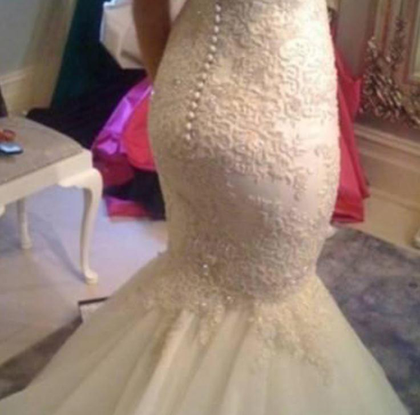 New Arrival Long Mermaid Lace Wedding Dresses 2021 with Appliques Spaghetti Straps Floor Length Custom Made Backless Hot Bridal Gowns