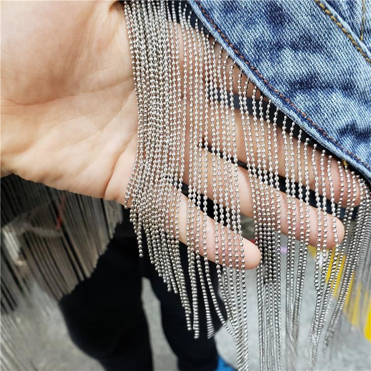 Women's Jackets 2021 Spring Autumn Fringed Chain Jeans Jacket Short Women Korean Fashion Loose Demin Coat Girl Streetwear Overcoat, Blue
Women's Jackets 2021 Spring Autumn Fringed Chain Jeans Jacket Short Women Korean Fashion Loose Demin Coat Girl Streetwear Overcoat, Blue