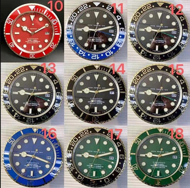 15 Style Quality Brand Watch Clock Wall Clocks 34CM 5CM 1.5KG Quartz Movement For Model 116613 116710 116610 Watches GMT SUB от DHgate WW