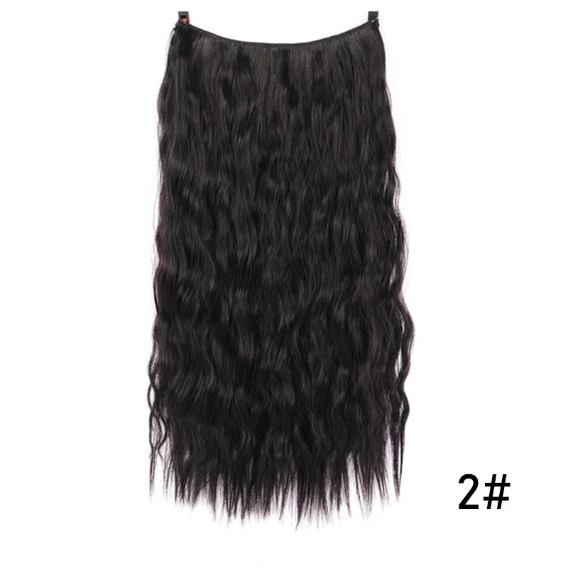 Synthetic Wigs XQ SHANGKE 5 Clips/piece Natural Silky Straight Hair Extention 24"inches Clip In Women Pieces Long Fake