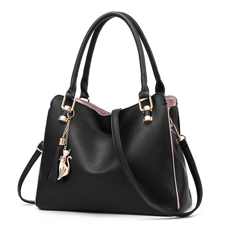 New Designed 2021 Female Bag Big Capacity Soft Leather Shoulder Bag Casual Shopper Tote Women Handbags, Black
New Designed 2021 Female Bag Big Capacity Soft Leather Shoulder Bag Casual Shopper Tote Women Handbags, Black