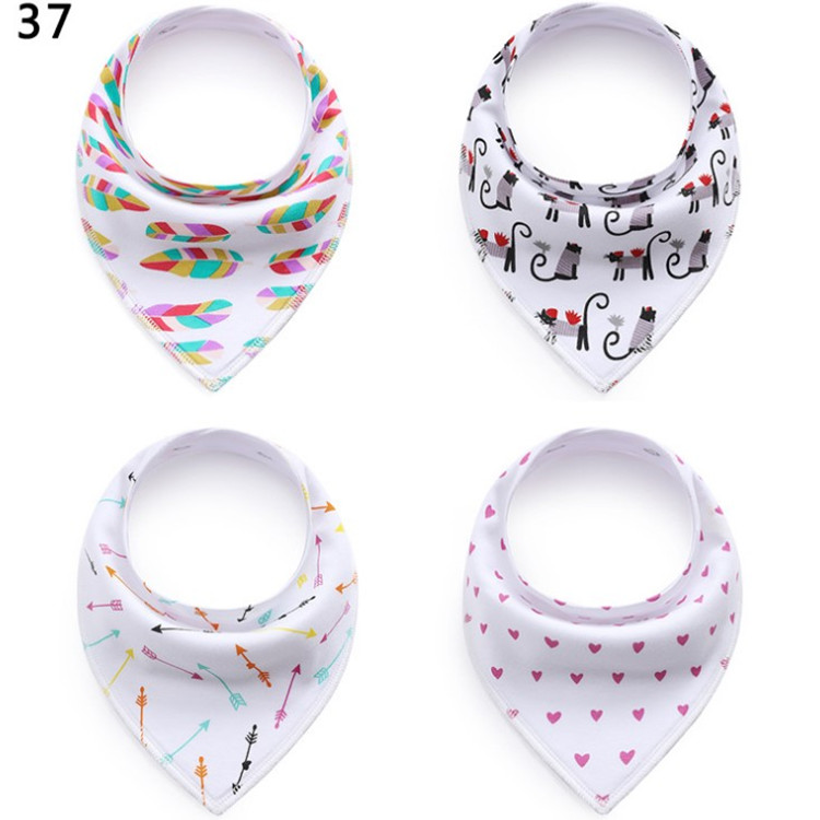 Cotton Baby Bibs Soft and Absorbent for Baby Burp Cloths Bandana Drool Bibs Maternal and Child Supplies