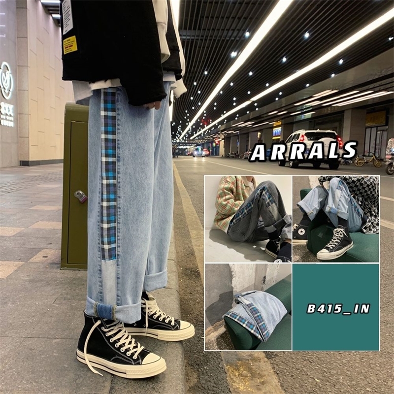 New 2021 of Men Plaid Printing Straight Seamen Casual Fashion Cloth Baggy Homme Wash Biker Jeans Denim Pants -2xl Dmbz, Blue.
New 2021 of Men Plaid Printing Straight Seamen Casual Fashion Cloth Baggy Homme Wash Biker Jeans Denim Pants -2xl Dmbz, Blue.