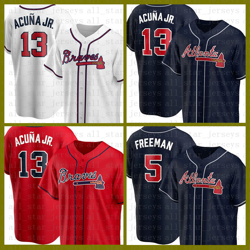 Atlanta Baseball Jersey Braves Custom 13 Ronald Acuna Jr. 5 Freddie Freeman 7 Dansby Swanson 1 Ozzie Albies 44 Hank Aaron 23 Adam Duvall, Blue;black
Atlanta Baseball Jersey Braves Custom 13 Ronald Acuna Jr. 5 Freddie Freeman 7 Dansby Swanson 1 Ozzie Albies 44 Hank Aaron 23 Adam Duvall, Blue;black