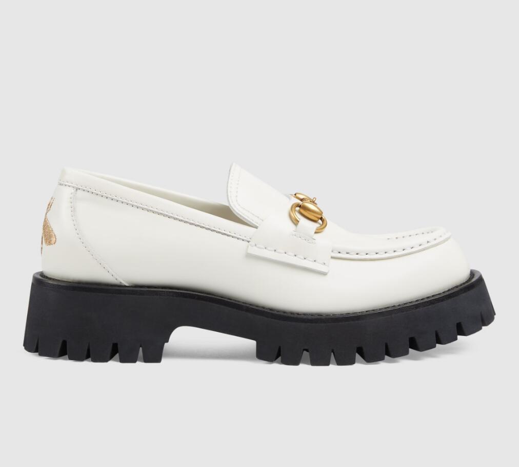 Top Luxury Women Lug Sole Horsebit Loafer Shoes Gold-toned Embroidery Bee Slip On Platfrom Sneakers Lady Leather White Black Comfort Walking
Top Luxury Women Lug Sole Horsebit Loafer Shoes Gold-toned Embroidery Bee Slip On Platfrom Sneakers Lady Leather White Black Comfort Walking