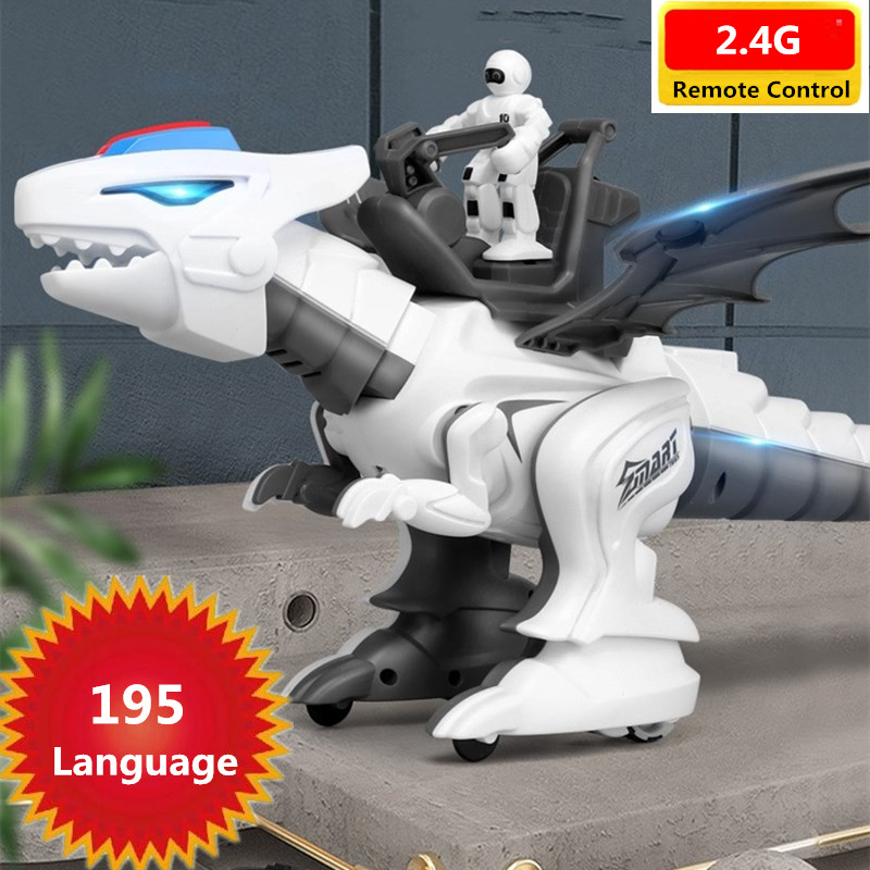 High Simulation RC Robot Dinosaur Can Speaking 165PCS Language Singing Dancing Walking Playing with Kid Intelligent Learning Toy, White
High Simulation RC Robot Dinosaur Can Speaking 165PCS Language Singing Dancing Walking Playing with Kid Intelligent Learning Toy, White