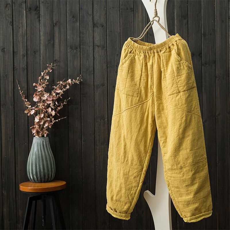 Arrival Autumn Winter Women Cotton Thicken Warm Harem Pants Vintage Cotton Linen Solid Elastic Waist Loose Casual Pants V179 210608, Gray
Arrival Autumn Winter Women Cotton Thicken Warm Harem Pants Vintage Cotton Linen Solid Elastic Waist Loose Casual Pants V179 210608, Gray