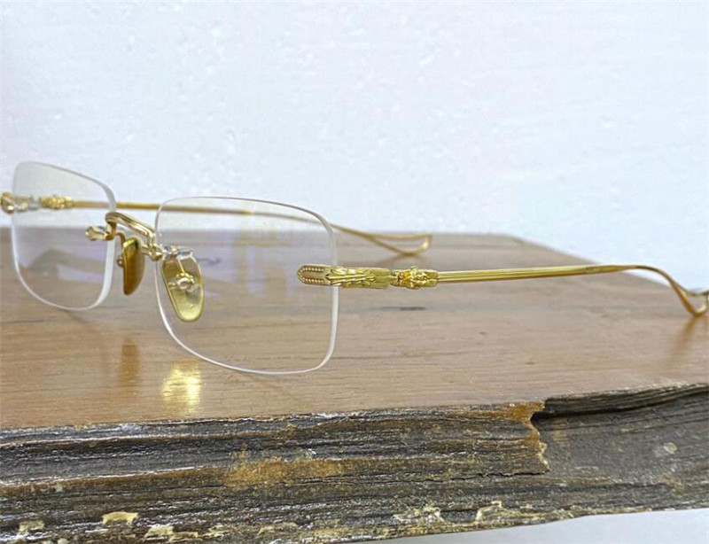 New vintage design optical glasses SINNERGA square frame rimless retro simple and popular style clear lens top quality with case transparent eyewear
New vintage design optical glasses SINNERGA square frame rimless retro simple and popular style clear lens top quality with case transparent eyewear