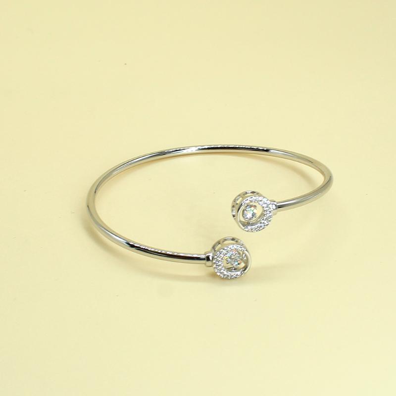 Bangle Trendy Exquisite Silvery Geometric Zirconia Adjustable Elegant Fashion High Quality Jewelry Bangles Gift For Women
Bangle Trendy Exquisite Silvery Geometric Zirconia Adjustable Elegant Fashion High Quality Jewelry Bangles Gift For Women