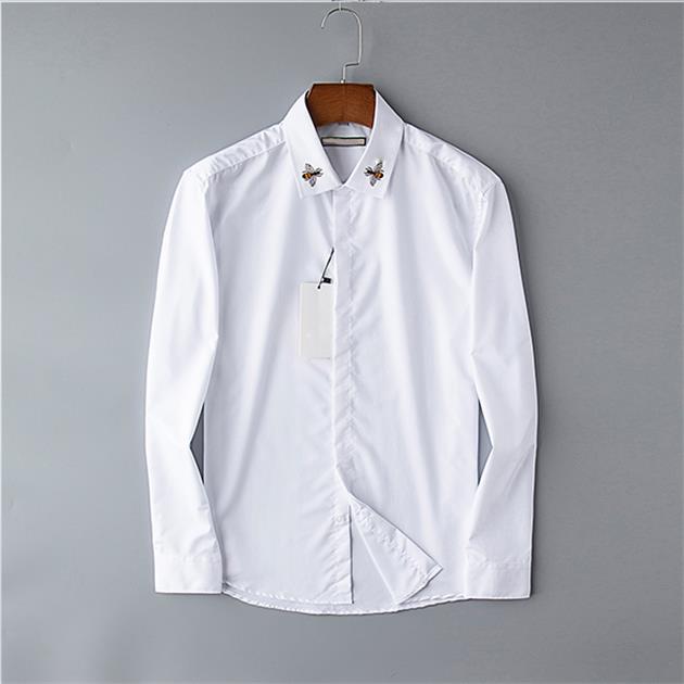 Luxurys Designers Dress Shirt Menswear Fashion Society Black Men Solid Color Business Casual Mens Long Sleeve -3XL#62, White;black
Luxurys Designers Dress Shirt Menswear Fashion Society Black Men Solid Color Business Casual Mens Long Sleeve -3XL#62, White;black