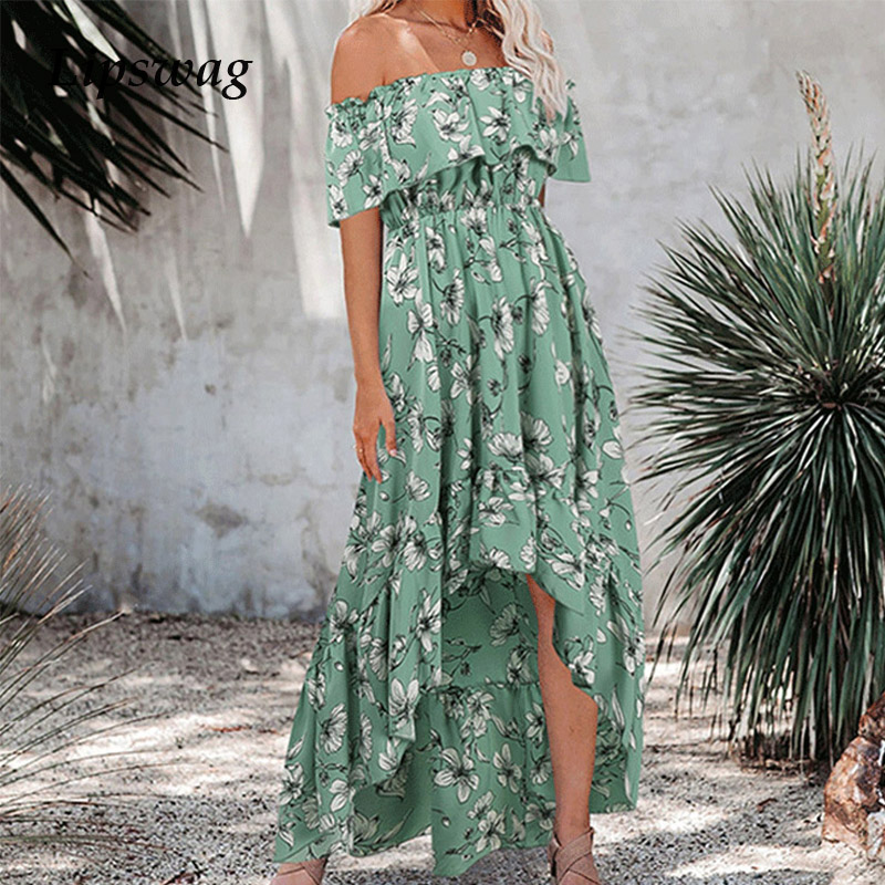 women elegant floral print beach dress summer short sleeve ruffle party dress off shoulder irregular long dresses vestidoshigh quality, Black;gray
women elegant floral print beach dress summer short sleeve ruffle party dress off shoulder irregular long dresses vestidoshigh quality, Black;gray