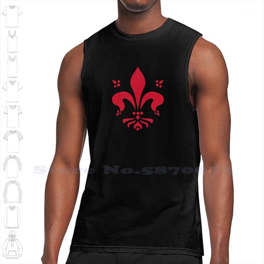 florence flower firenze giglio red black white sleeveless tank men women fleur de lis, White;black
florence flower firenze giglio red black white sleeveless tank men women fleur de lis, White;black