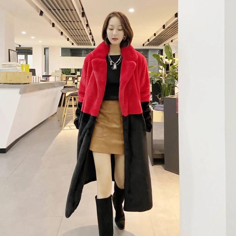 Women's Fur & Faux Winter Women High Quality Coat Luxury Long Lapel OverCoat Thick Warm Plus Size Female Plush Coats P96, Black
Women's Fur & Faux Winter Women High Quality Coat Luxury Long Lapel OverCoat Thick Warm Plus Size Female Plush Coats P96, Black
