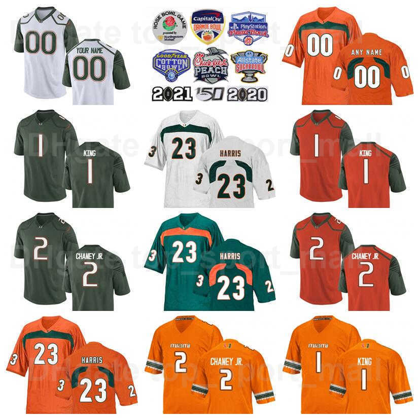 NCAA Football College Miami Hurricanes Jersey 1 DEriq King 23 CamRon Harris 2 Donald Chaney Jr 7 Xavier Restrepo 5 KeyShawn Smith 11 Charleston Rambo University Men, White
NCAA Football College Miami Hurricanes Jersey 1 DEriq King 23 CamRon Harris 2 Donald Chaney Jr 7 Xavier Restrepo 5 KeyShawn Smith 11 Charleston Rambo University Men, White