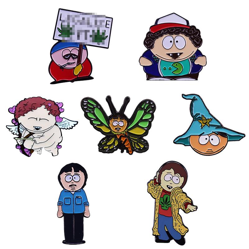 Pins, Brooches Cartoon Character Security Guard Randy Marsh Cupid / Wizard Cartman Pin Funny South-Park Badge
Pins, Brooches Cartoon Character Security Guard Randy Marsh Cupid / Wizard Cartman Pin Funny South-Park Badge