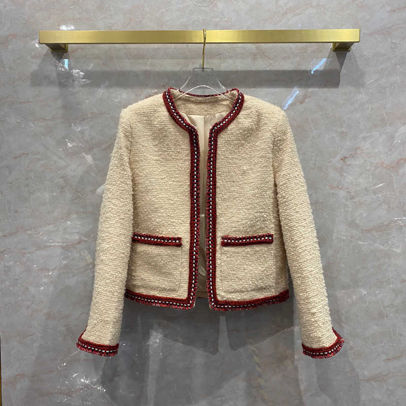 Woolen woolen Jacket Women' short 2020 Korean new woolen Mohair pure color quality tweed cardigan, Beige
Woolen woolen Jacket Women' short 2020 Korean new woolen Mohair pure color quality tweed cardigan, Beige
