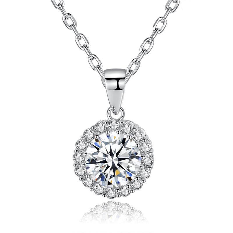 Pendant Necklaces Fashion Jewelry Round Cubic Zirconia Chains Necklace Women Copper Chain Sparking Statement
Pendant Necklaces Fashion Jewelry Round Cubic Zirconia Chains Necklace Women Copper Chain Sparking Statement
