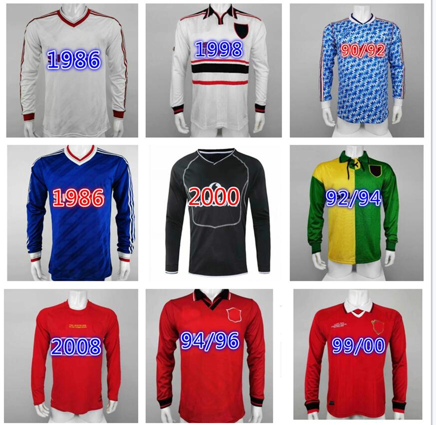 Long Sleeve 1998 1999 Manchester Retro Soccer Jersey 98 99 Vintage Football Shirt Beckham Cole Solskjaer Yorke 2000, Red
Long Sleeve 1998 1999 Manchester Retro Soccer Jersey 98 99 Vintage Football Shirt Beckham Cole Solskjaer Yorke 2000, Red