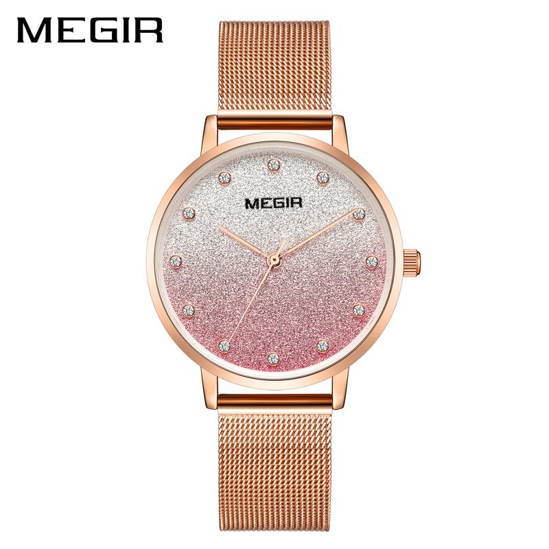 Wristwatches MEGIR Fashion Starry Sky Watch Magnetic Women Star Diamond Clock Ladies Stainless Steel Mesh Waterproof Quartz 4215, Rose gold purple
Wristwatches MEGIR Fashion Starry Sky Watch Magnetic Women Star Diamond Clock Ladies Stainless Steel Mesh Waterproof Quartz 4215, Rose gold purple