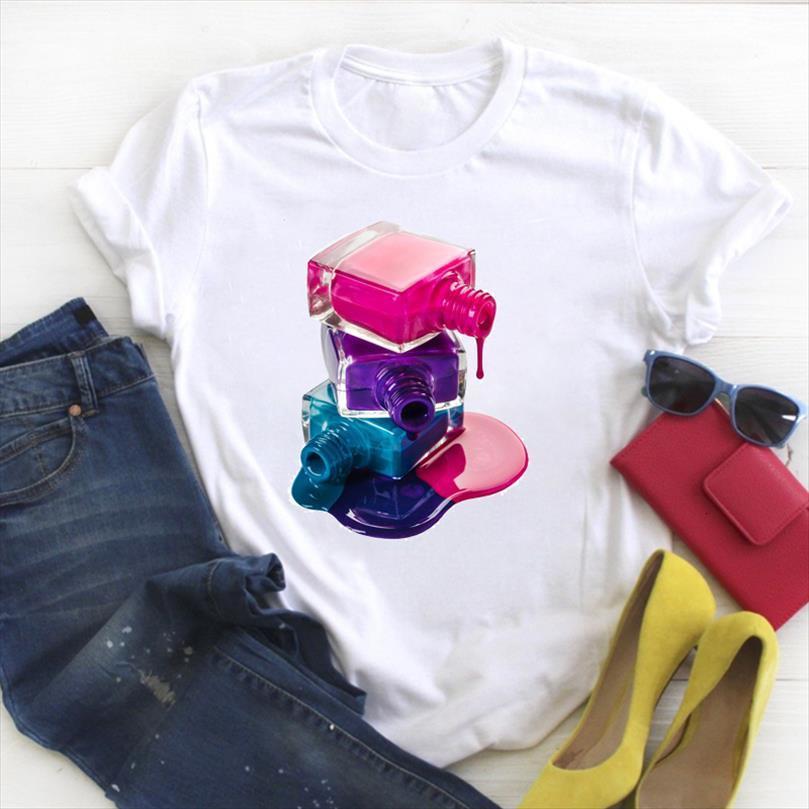 men 3d fingernail make up t shirt fashion 90s kawaii ladies summer tee female clothes mens graphic, White;black
men 3d fingernail make up t shirt fashion 90s kawaii ladies summer tee female clothes mens graphic, White;black
