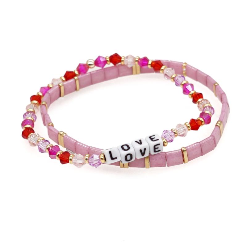Charm Bracelets Go2BoHo Pink Red Couple Jewelry Sets Fashion Tila Beads Multicolor Crystal Love Set For Women Lover Jewellery, Golden;silver
Charm Bracelets Go2BoHo Pink Red Couple Jewelry Sets Fashion Tila Beads Multicolor Crystal Love Set For Women Lover Jewellery, Golden;silver