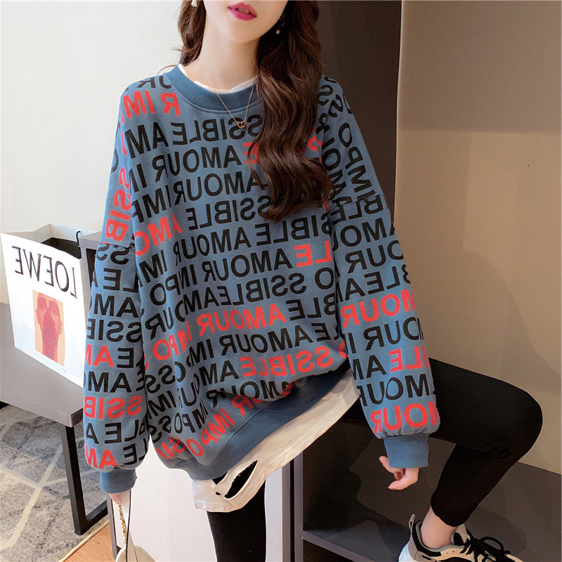 2021 Autumn Winter New Women Fashion Casual Letter Print Fleece Hoodies Fake Two Hooded Sweatshirt D8kj, 02
2021 Autumn Winter New Women Fashion Casual Letter Print Fleece Hoodies Fake Two Hooded Sweatshirt D8kj, 02