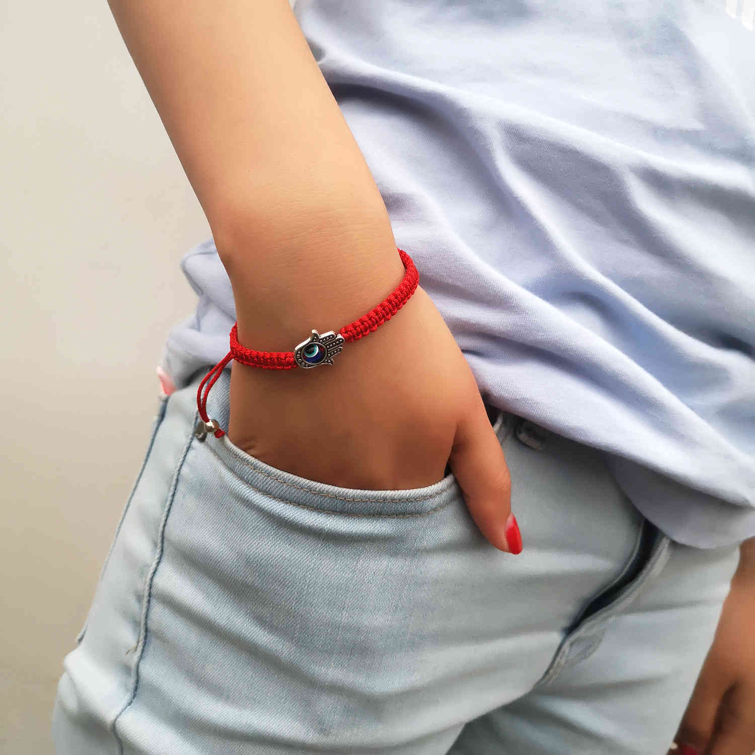 blue eye evil eyes red rope bracelet versatile creative palm two round beads Bracelets
blue eye evil eyes red rope bracelet versatile creative palm two round beads Bracelets