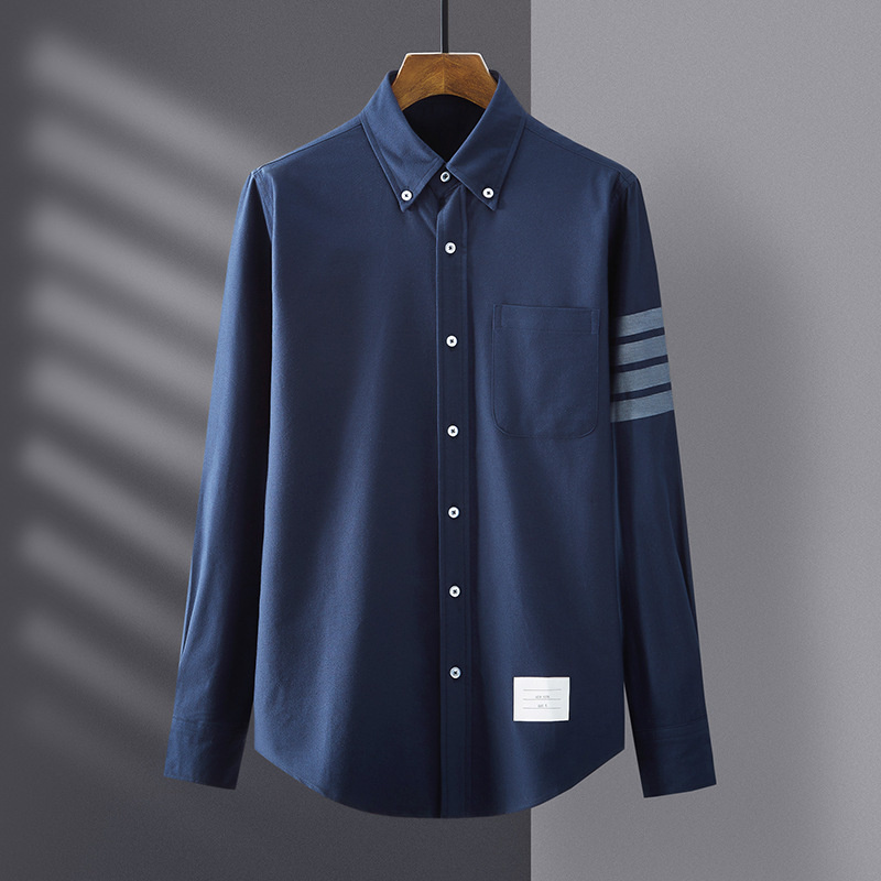 Thom Tb Spring and Autumn Flannel Shirt Men's Long Sleeve Thick Women's Korean Yarn Dyed Casual Wear, Blue
Thom Tb Spring and Autumn Flannel Shirt Men's Long Sleeve Thick Women's Korean Yarn Dyed Casual Wear, Blue