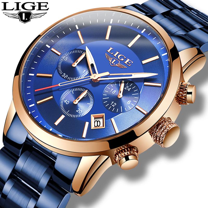 Wristwatches Watch Men 2021 Fashion Blue Business Clock Man Top Chronograph Mens All Steel Waterproof Sport Watches Reloj Hombr, Rose gold all blue l
Wristwatches Watch Men 2021 Fashion Blue Business Clock Man Top Chronograph Mens All Steel Waterproof Sport Watches Reloj Hombr, Rose gold all blue l