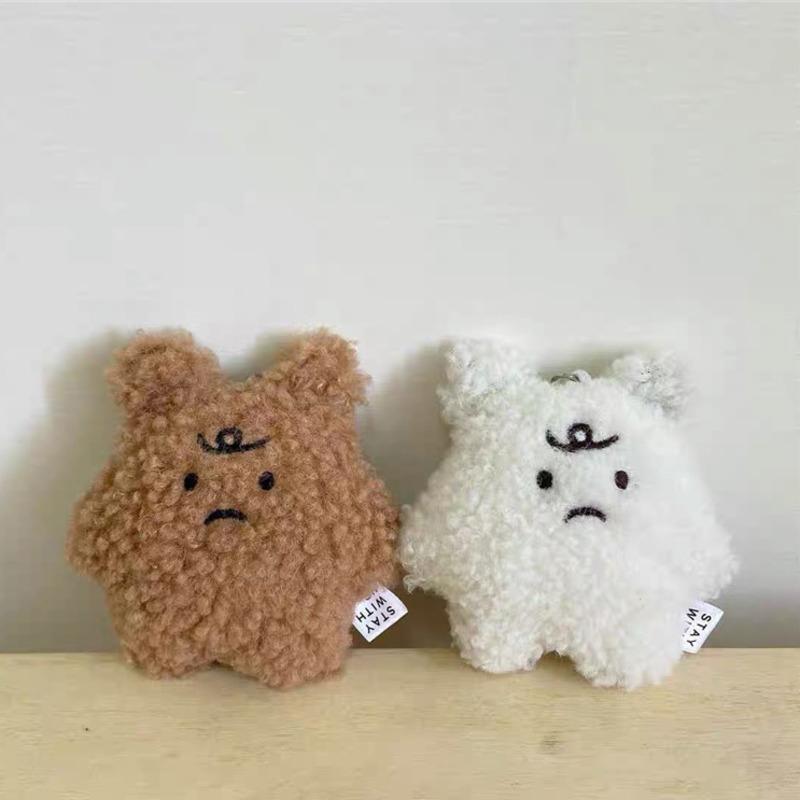 Keychains Frustrated Ins Bear Doll Plush Keychain Student Bag Pendant Car Key Ring Girl Decoration Accessories Gift, Silver
Keychains Frustrated Ins Bear Doll Plush Keychain Student Bag Pendant Car Key Ring Girl Decoration Accessories Gift, Silver