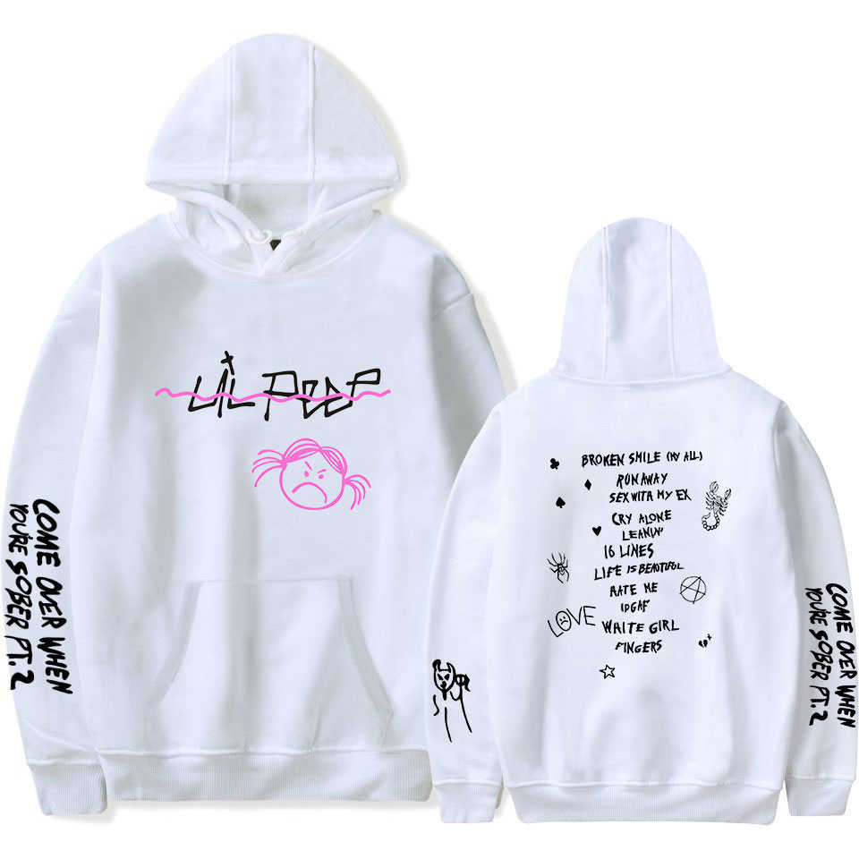 Lil Peep Hellboy Hoodies Men/Women Hooded Streetwear Sweatshirts Lil Peep Fans Hoodie Harajuku Hip Hop Clothes Oversized Hoodie Y0804