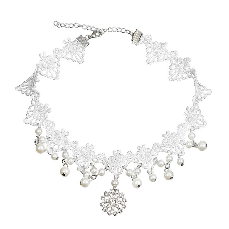 Chokers Fashion Lace Choker Necklace For Women Imitation Pearl Pendant Gothic Jewelry Gift
Chokers Fashion Lace Choker Necklace For Women Imitation Pearl Pendant Gothic Jewelry Gift