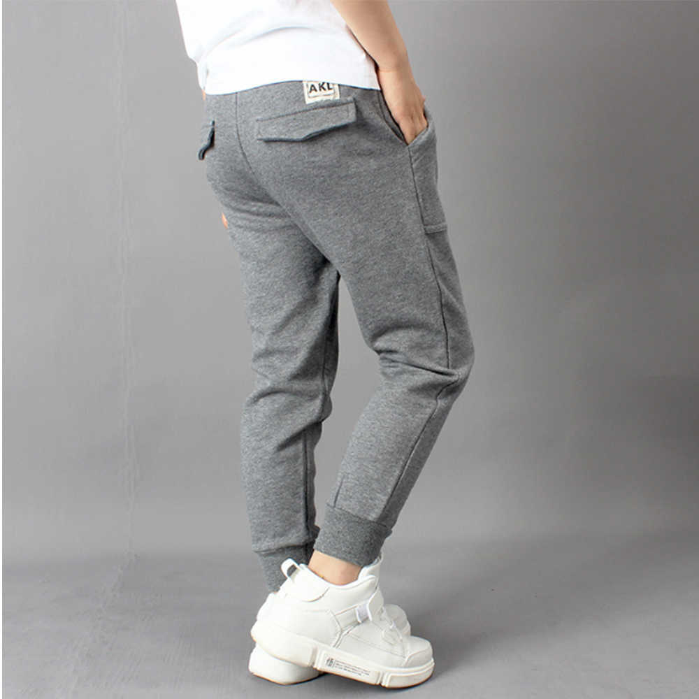 Mudkingdom Big Boys Jogger Pants Casual Solid Drawstring Chlidren Clothing Boy Winter Fashion Trousers Kids Clothes 210615