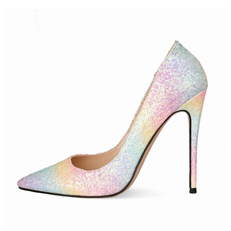 Dress Shoes Fashion Bling Sequined High Heels Sexy Rainbow Shiny Pumps Foor Women Wedding Party Large 34-45
Dress Shoes Fashion Bling Sequined High Heels Sexy Rainbow Shiny Pumps Foor Women Wedding Party Large 34-45