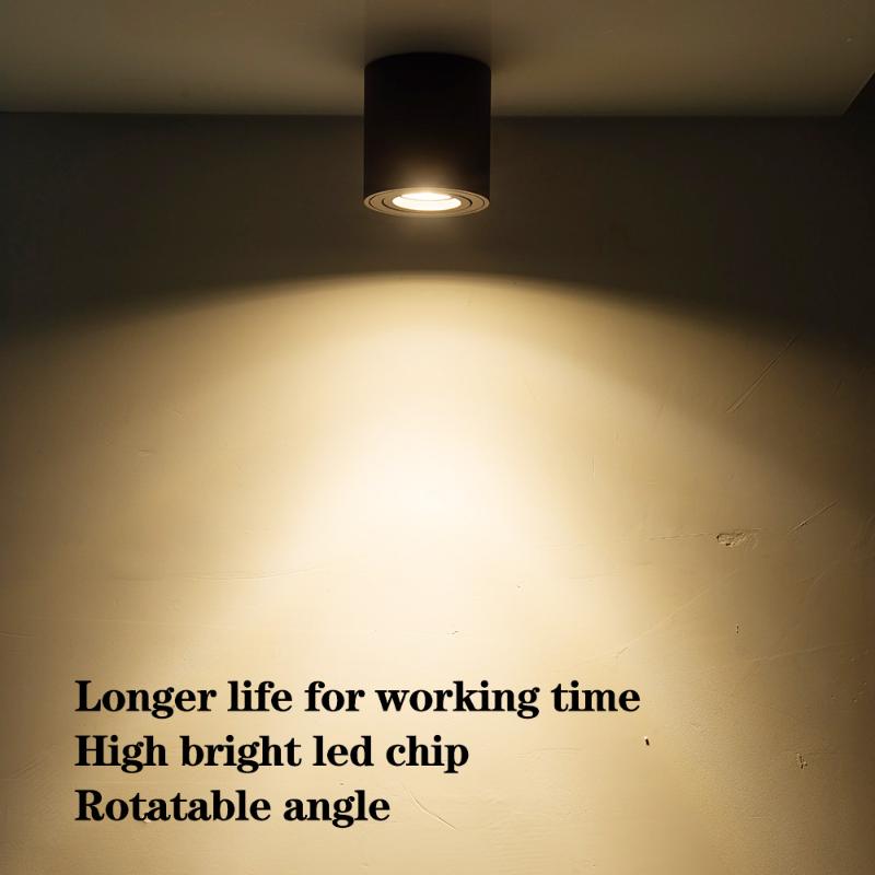 Surface mounted adjustable led ceiling lamp Easy install black or white body ceiling lamp long working time
Surface mounted adjustable led ceiling lamp Easy install black or white body ceiling lamp long working time