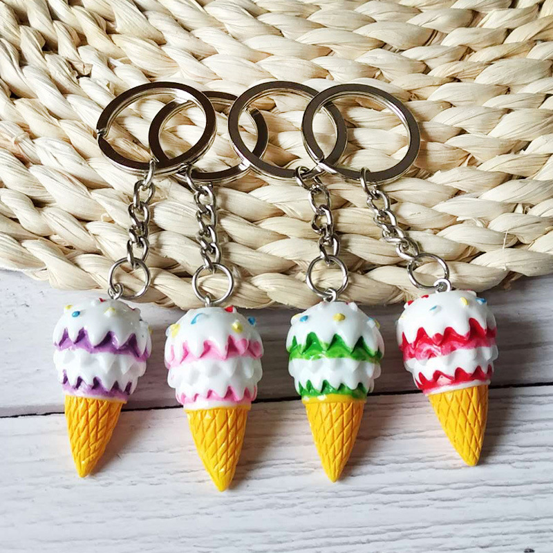 10Pieces/Lot Simulation Food Resin Ice Cream Keychain Ice Cream Pendant Creative Small Gift Ornament Accessories
10Pieces/Lot Simulation Food Resin Ice Cream Keychain Ice Cream Pendant Creative Small Gift Ornament Accessories