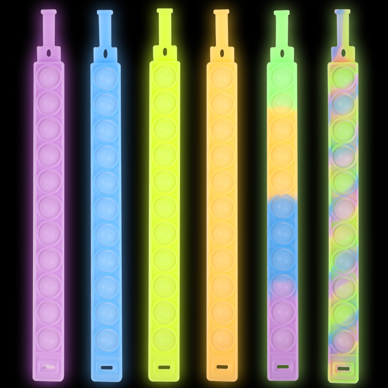 Decompression toy luminous Bracelet Press Bubble Photosensitive Color Change Puzzle SensoryToy For Kids Fidget Vent Toys
Decompression toy luminous Bracelet Press Bubble Photosensitive Color Change Puzzle SensoryToy For Kids Fidget Vent Toys