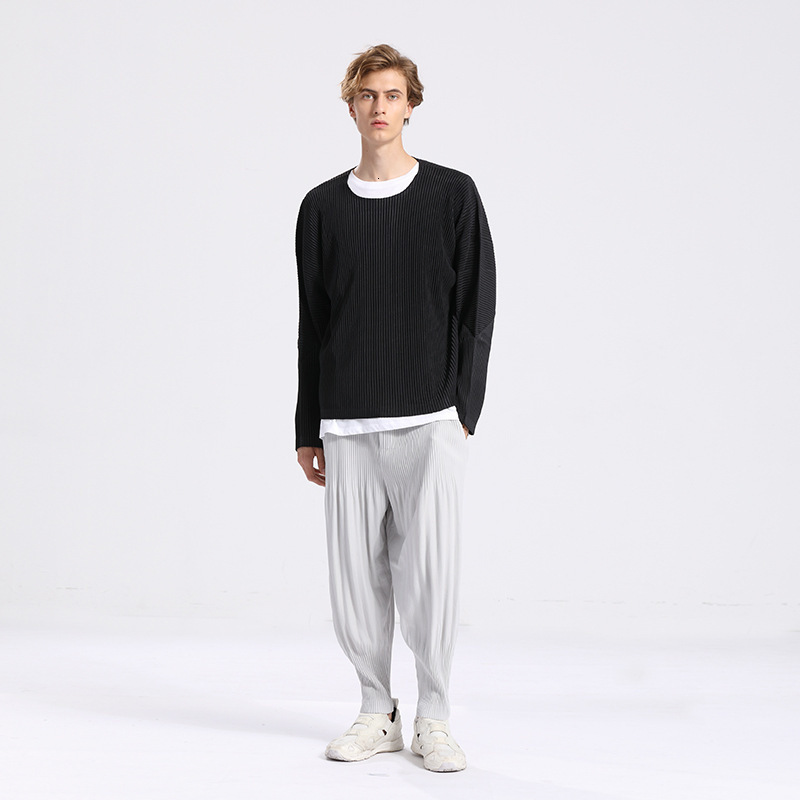 men's t shirts sanzhai pleated t-shirt 2021 spring and autumn round neck long sleeve trendy cool ins dign sense minority same style top, White;black
men's t shirts sanzhai pleated t-shirt 2021 spring and autumn round neck long sleeve trendy cool ins dign sense minority same style top, White;black