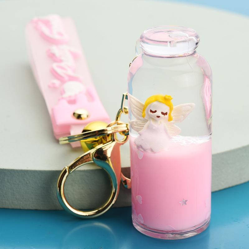 Keychains Moving Quicksand Keychain Cute Floating Angel Key Chain Creative Bag Jewelry Ring Car Pendant Keyring
Keychains Moving Quicksand Keychain Cute Floating Angel Key Chain Creative Bag Jewelry Ring Car Pendant Keyring