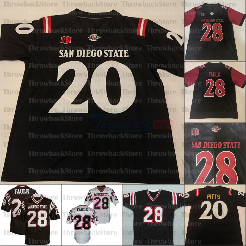 Custom San Diego State Aztecs College Football Jerseys Marshall Faulk Ryan Agnew Smith Jesse Matthews Cameron Thomas Myles Cheatum, White i
Custom San Diego State Aztecs College Football Jerseys Marshall Faulk Ryan Agnew Smith Jesse Matthews Cameron Thomas Myles Cheatum, White i