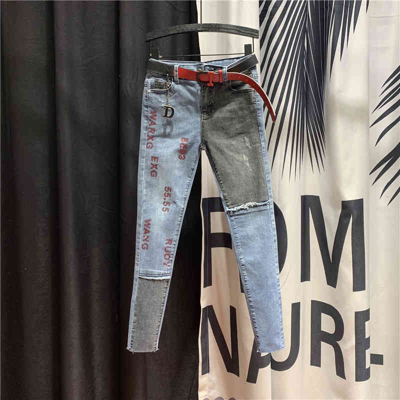 women's jeans european union for drilling women's jeans spring summer worn thin pencil torn mujer pants cy2u, Blue
women's jeans european union for drilling women's jeans spring summer worn thin pencil torn mujer pants cy2u, Blue