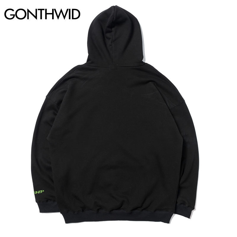 GONTHWID Hip Hop Butterfly Skull Prayer Print Hooded Sweatshirts Hoodies Streetwear Men Hipster Casual Punk Rock Pullover Tops 201020