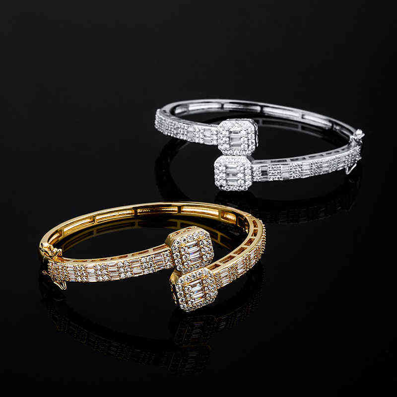 TOPGRILLZ Personality 5mm Bracelet High Quality Iced Out Micro Pave Cubic Zirconia Hip Hop Fashion Jewelry Gift For Women 220117