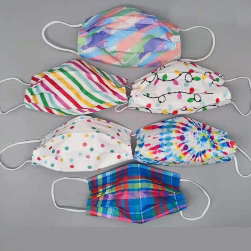 New Style 3 Layer 95% Filtration Efficiency Adult Geometry Flower Print Disposable Face Masks Dustproof Prevention Influenza Face Mouth Mask, Blue;gray
New Style 3 Layer 95% Filtration Efficiency Adult Geometry Flower Print Disposable Face Masks Dustproof Prevention Influenza Face Mouth Mask, Blue;gray
